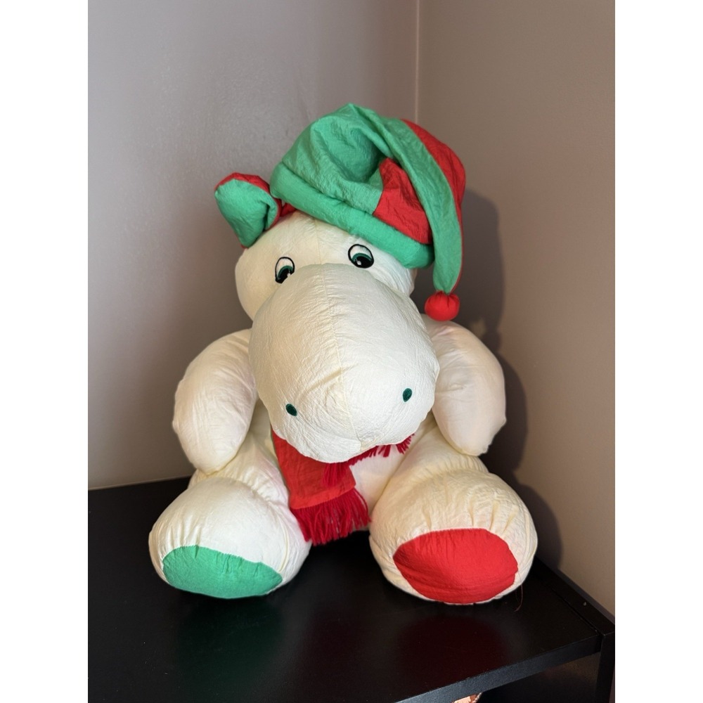 Chrisha Playful Plush‎ Reindeer Christmas Plush Stuffed Animal Vintage 1980s - Picture 7 of 9